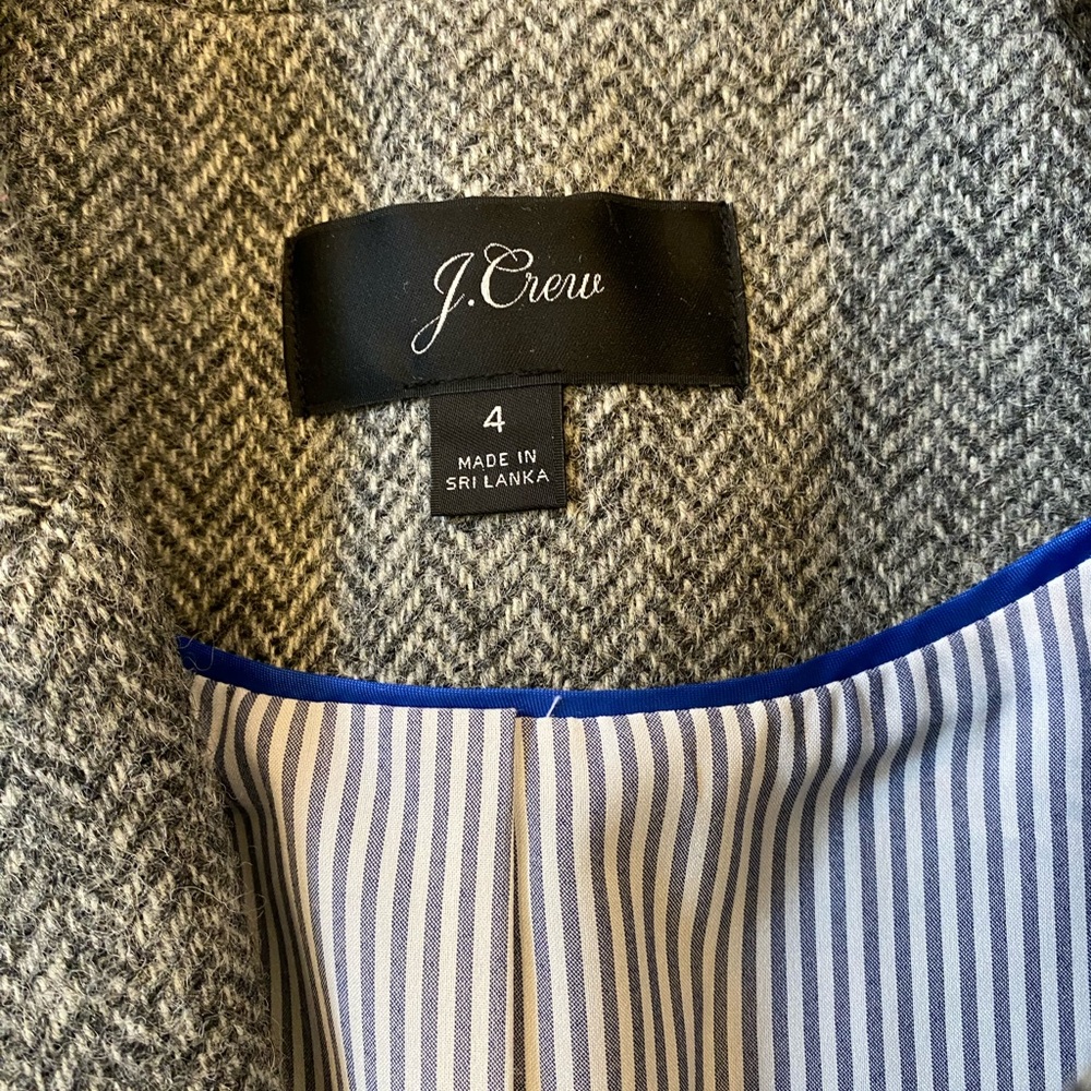 J. Crew Women's Classic Gray Blazer - Picture 4 of 5